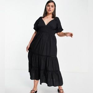 Shirted Waist Maxi Dress